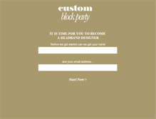 Tablet Screenshot of customblockparty.sereniandshentel.com